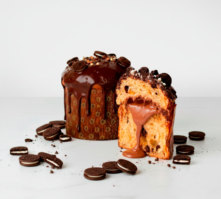 Panettone relleno chocolate + oreo