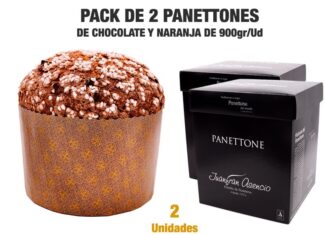 Pack 2 Panettones de chocolate y naranja 900gr