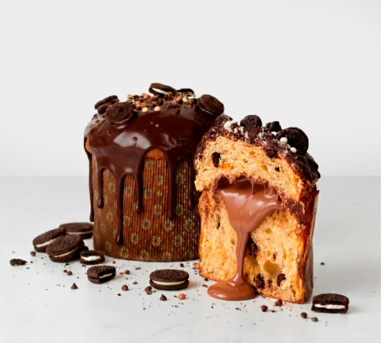 Panettone relleno chocolate + oreo