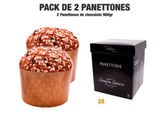 Pack 2 Panettones de chocolate 900gr