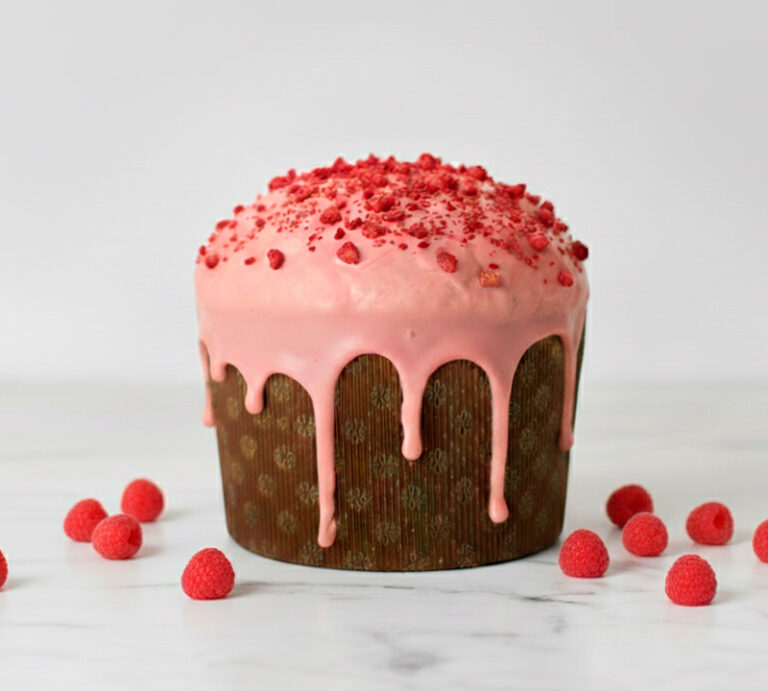 Panettone de frambuesa