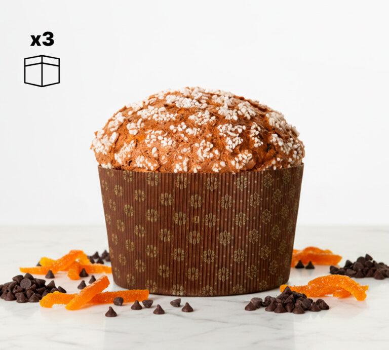Pack 3 panettones de Chocolate y Naranja
